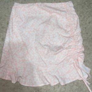 Pink Floral Shein Skirt